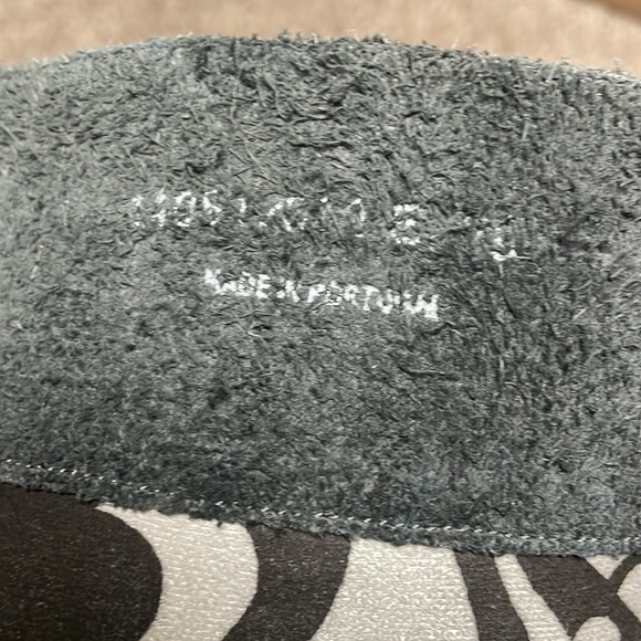 Fly london high zip back leather wedge heel boots in grey - Picture 7 of 12